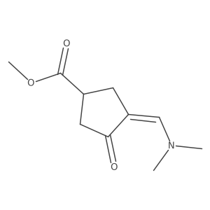 Methyl 3-[(dimethylamino)methylidene]-4-oxocyclopentanecarboxylate Structure