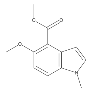 5-Methoxy-1-methyl-1H-indole-4-carboxylic acid methyl ester Structure