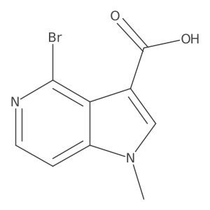 4-Bromo-1-methyl-1H-pyrrolo[3,2-c]pyridine-3-carboxylic acid结构式