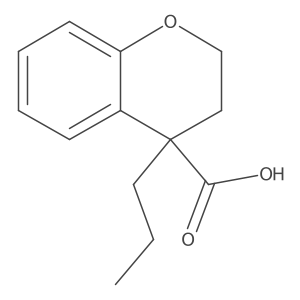 4-Propylchromane-4-carboxylic acid Structure