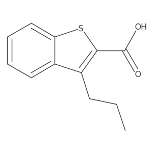 3-Propyl-1-benzothiophene-2-carboxylic acid Structure