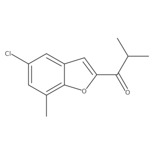1-(5-Chloro-7-methylbenzofuran-2-yl)-2-methylpropan-1-one Structure