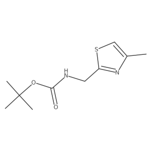 tert-Butyl ((4-methylthiazol-2-yl)methyl)carbamate Structure