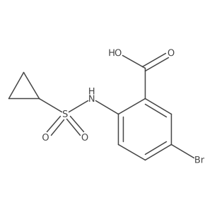 5-Bromo-2-[(cyclopropylsulfonyl)amino]benzoic acid Structure