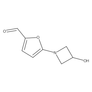 5-(3-Hydroxyazetidin-1-yl)furan-2-carbaldehyde结构式