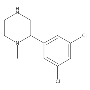 2-(3,5-Dichlorophenyl)-1-methylpiperazine Structure