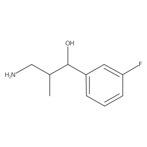 3-Amino-1-(3-fluorophenyl)-2-methylpropan-1-ol结构式