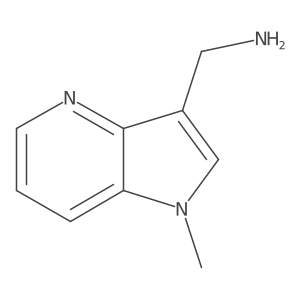 (1-Methyl-1H-pyrrolo[3,2-b]pyridin-3-yl)methanamine Structure