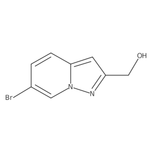 6-Bromo-pyrazolo[1,5-a]pyridine-2-methanol结构式