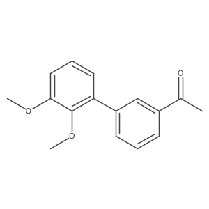 1-[3-(2,3-Dimethoxyphenyl)phenyl]ethan-1-one结构式