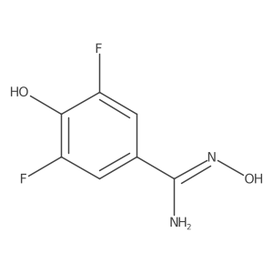 3,5-Difluoro-N,4-dihydroxybenzimidamide结构式