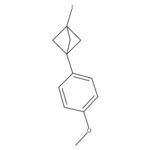 1-Iodo-3-(4-methoxyphenyl)bicyclo[1.1.1]pentane Structure