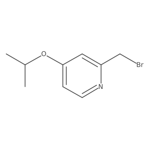 2-(Bromomethyl)-4-(propan-2-yloxy)pyridine Structure