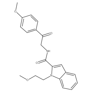 1-(2-methoxyethyl)-N-[2-(4-methoxyphenyl)-2-oxoethyl]-1H-indole-2-carboxamide Structure