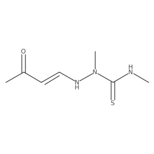 Hydrazinecarbothioamide, N,1-dimethyl-2-(3-oxo-1-butenyl)-, (Z)- Structure
