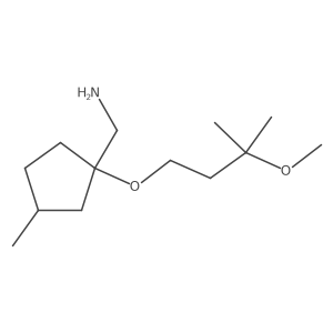 Cyclopentanemethanamine, 1-(3-methoxy-3-methylbutoxy)-3-methyl-结构式