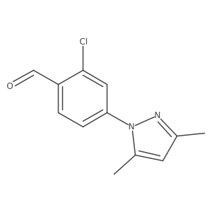 2-chloro-4-(3,5-dimethyl-1H-pyrazol-1-yl)benzaldehyde Structure