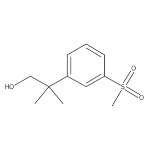 2-(3-Methanesulfonylphenyl)-2-methylpropan-1-ol Structure
