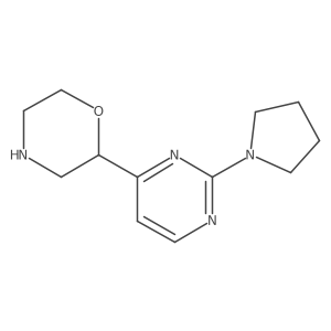 2-[2-(Pyrrolidin-1-yl)pyrimidin-4-yl]morpholine结构式