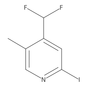 4-(Difluoromethyl)-2-iodo-5-methylpyridine Structure