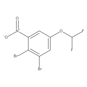 1,2-Dibromo-5-difluoromethoxy-3-nitrobenzene Structure