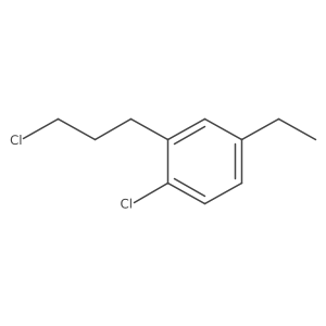 1-Chloro-2-(3-chloropropyl)-4-ethylbenzene Structure