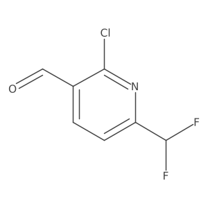 2-Chloro-6-(difluoromethyl)nicotinaldehyde Structure
