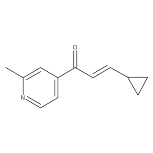 3-Cyclopropyl-1-(2-methyl-4-pyridinyl)-2-propen-1-one结构式