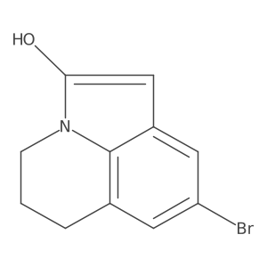4H-Pyrrolo[3,2,1-ij]quinolin-2-ol, 8-bromo-5,6-dihydro-结构式