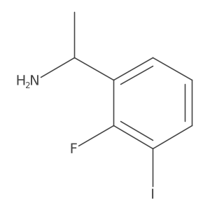 1-(2-Fluoro-3-iodophenyl)ethan-1-amine结构式