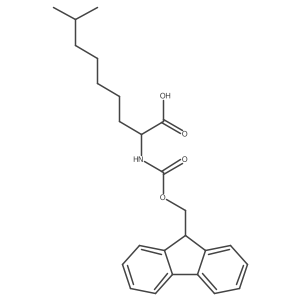 2-({[(9H-fluoren-9-yl)methoxy]carbonyl}amino)-8-methylnonanoic acid Structure
