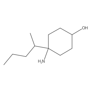 4-Amino-4-(pentan-2-yl)cyclohexan-1-ol Structure