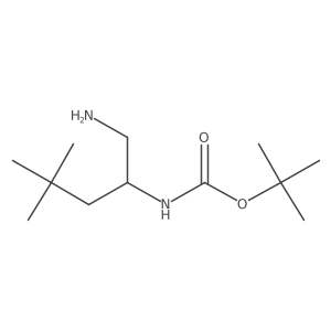Tert-butyl n-(1-amino-4,4-dimethylpentan-2-yl)carbamate结构式
