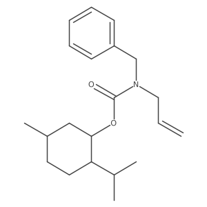 2-Isopropyl-5-methylcyclohexyl N-benzyl-N-vinylcarbamate Structure