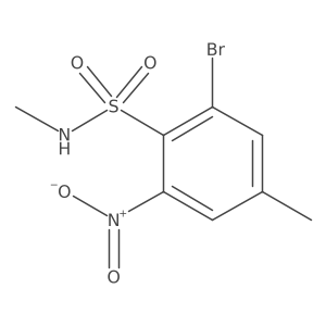 2-bromo-N,4-dimethyl-6-nitrobenzene-1-sulfonamide Structure
