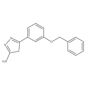 5-(3-(Benzyloxy)phenyl)-1,3,4-thiadiazol-2-amine Structure