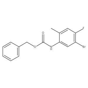 benzyl N-(5-bromo-4-fluoro-2-methylphenyl)carbamate Structure