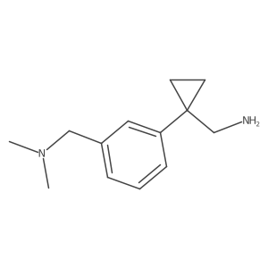 (1-{3-[(Dimethylamino)methyl]phenyl}cyclopropyl)methanamine Structure