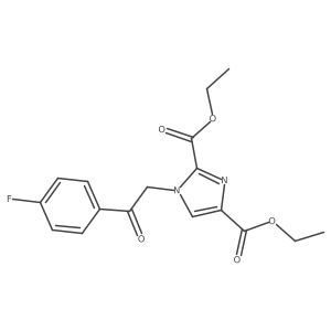 diethyl 1-[2-(4-fluorophenyl)-2-oxoethyl]-1H-imidazole-2,4-dicarboxylate Structure