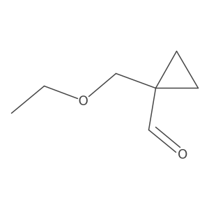 1-(Ethoxymethyl)cyclopropane-1-carbaldehyde结构式