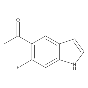 1-(6-Fluoro-1H-indol-5-yl)ethanone Structure