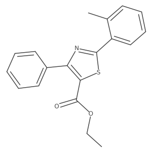 Ethyl 2-(2-tolyl)-4-phenylthiazole-5-carboxylate Structure