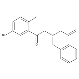 2-[Benzyl(prop-2-enyl)amino]-1-(5-bromo-2-fluorophenyl)ethanone结构式