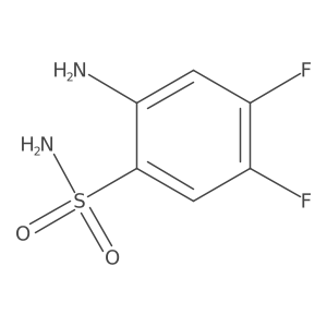 2-Amino-4,5-difluorobenzenesulfonamide结构式