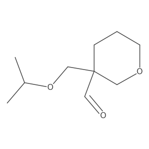 3-[(Propan-2-yloxy)methyl]oxane-3-carbaldehyde结构式