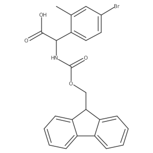 2-(4-bromo-2-methylphenyl)-2-({[(9H-fluoren-9-yl)methoxy]carbonyl}amino)acetic acid Structure