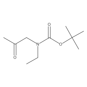 tert-butyl N-ethyl-N-(2-oxopropyl)carbamate结构式