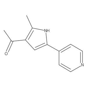 1-[2-methyl-5-(pyridin-4-yl)-1H-pyrrol-3-yl]ethan-1-one Structure