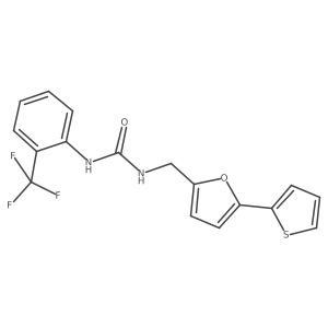1-((5-(Thiophen-2-yl)furan-2-yl)methyl)-3-(2-(trifluoromethyl)phenyl)urea结构式