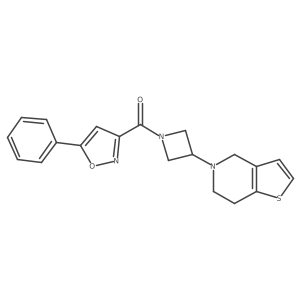 (3-(6,7-dihydrothieno[3,2-c]pyridin-5(4H)-yl)azetidin-1-yl)(5-phenylisoxazol-3-yl)methanone Structure